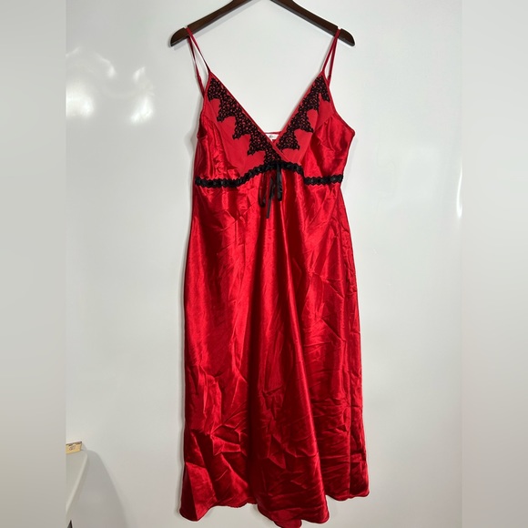 delicates Other - Delicates Red and Black Lace Nightgown Slip Vampire Core